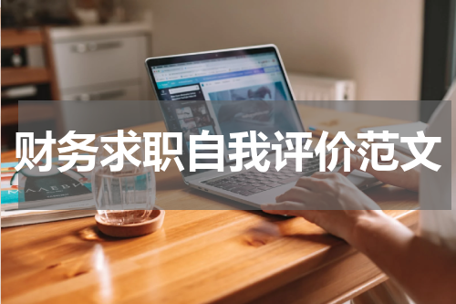 财务求职自我评价范文