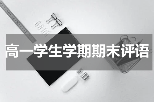 高一学生学期期末评语