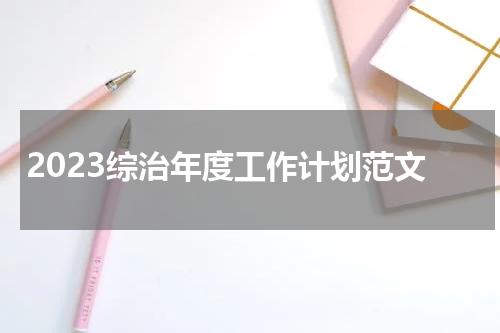 2023综治年度工作计划范文