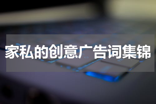 家私的创意广告词集锦