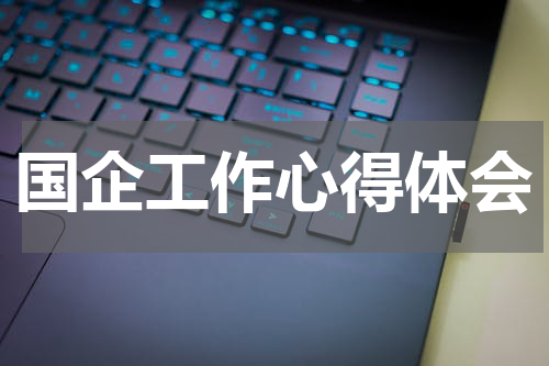 国企工作心得体会