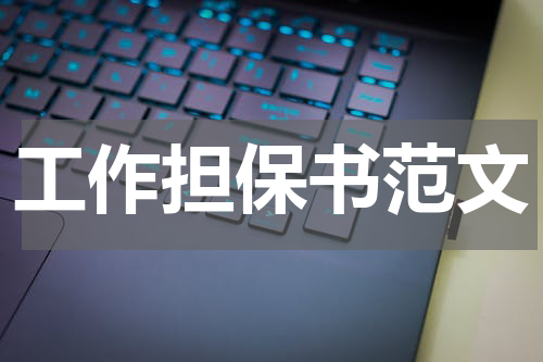 工作担保书范文