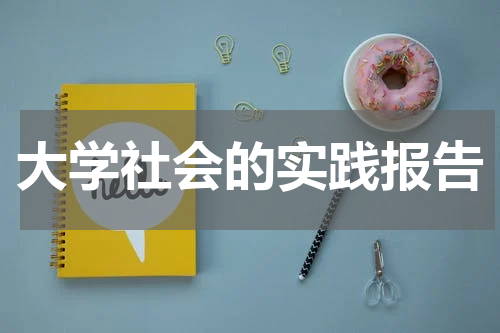 大学社会的实践报告