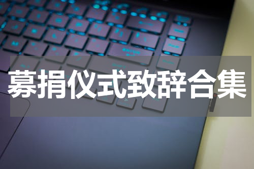 募捐仪式致辞合集