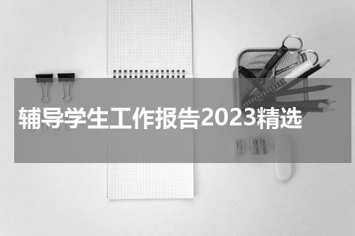 辅导学生工作报告2023精选