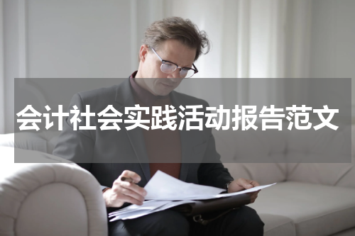 会计社会实践活动报告范文