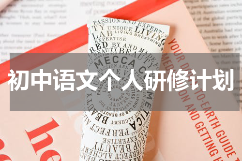 初中语文个人研修计划