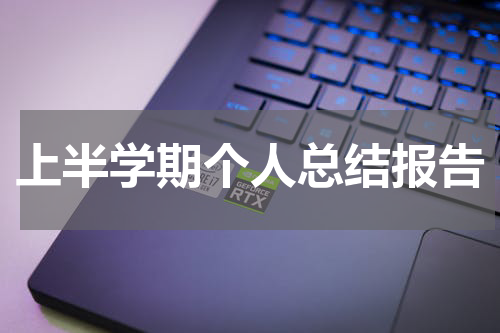 上半学期个人总结报告