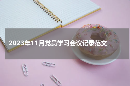 2023年11月党员学习会议记录范文