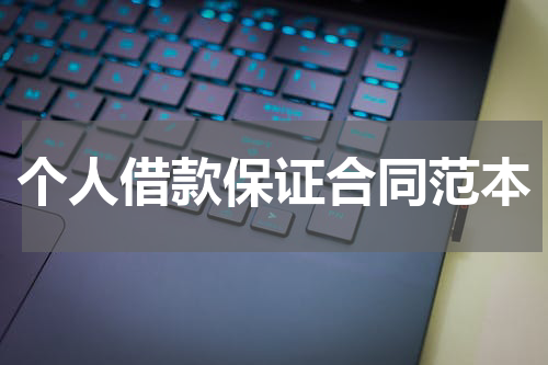 个人借款保证合同范本