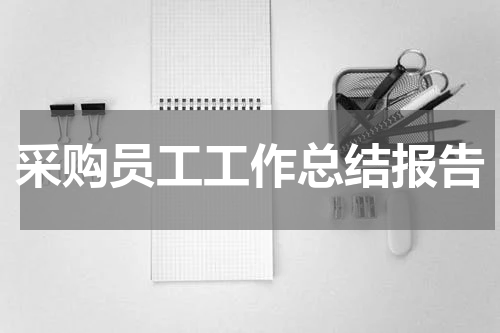 采购员工工作总结报告