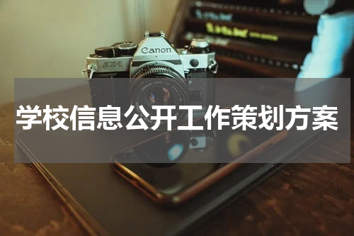 学校信息公开工作策划方案