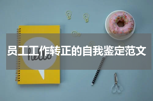 员工工作转正的自我鉴定范文