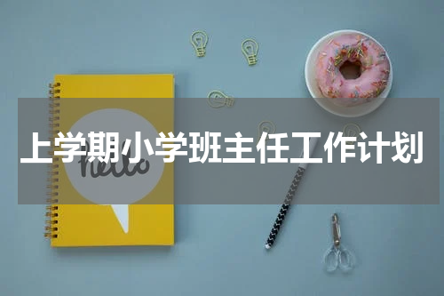 上学期小学班主任工作计划
