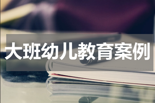 大班幼儿教育案例