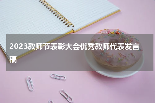 2023教师节表彰大会优秀教师代表发言稿