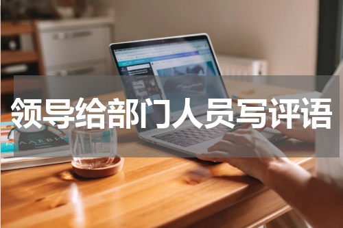 领导给部门人员写评语