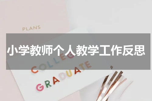 小学教师个人教学工作反思