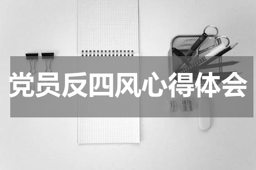 党员反四风心得体会