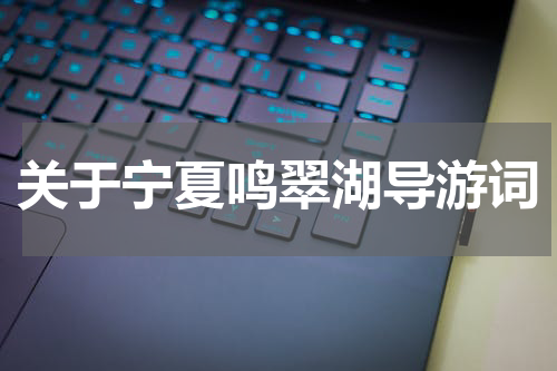 关于宁夏鸣翠湖导游词