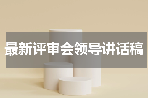 最新评审会领导讲话稿