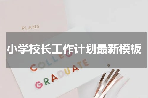 小学校长工作计划最新模板