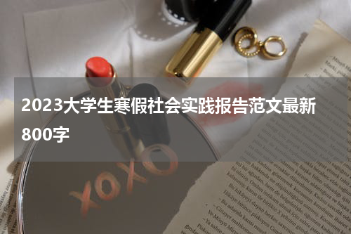 2023大学生寒假社会实践报告范文最新800字