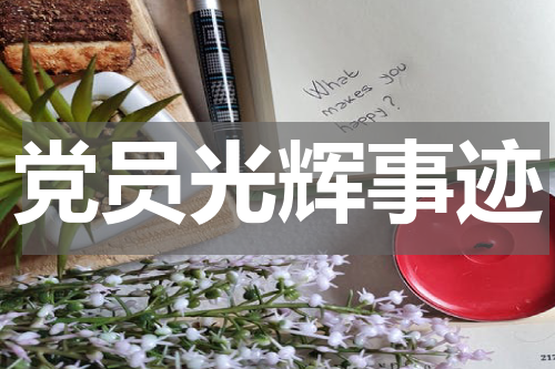 党员光辉事迹