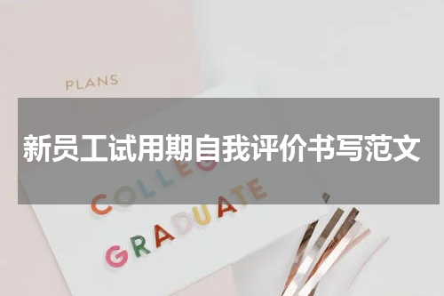 新员工试用期自我评价书写范文