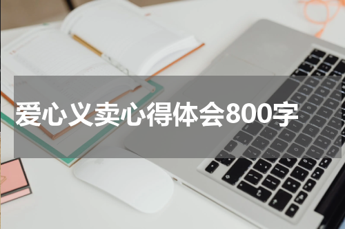 爱心义卖心得体会800字