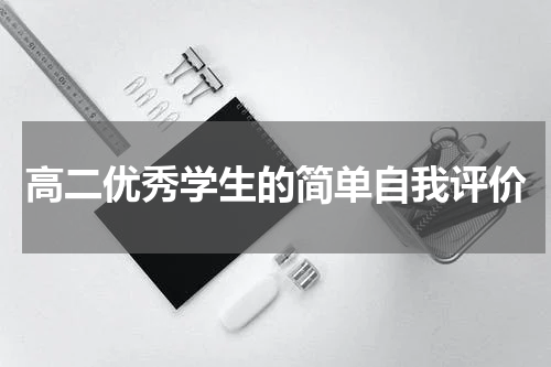高二优秀学生的简单自我评价