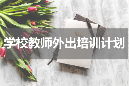 学校教师外出培训计划