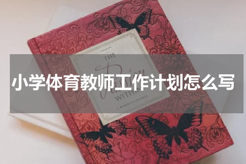小学体育教师工作计划怎么写