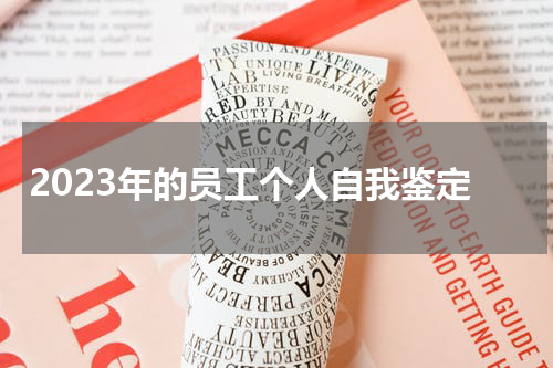 2023年的员工个人自我鉴定