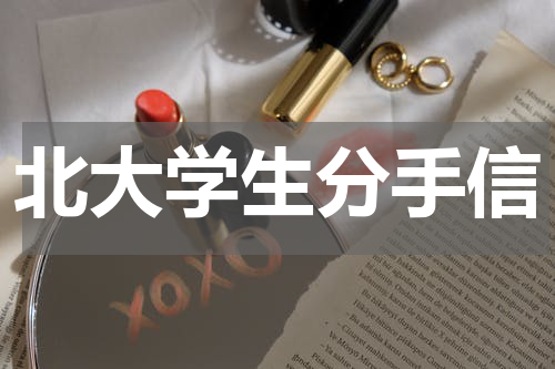 北大学生分手信