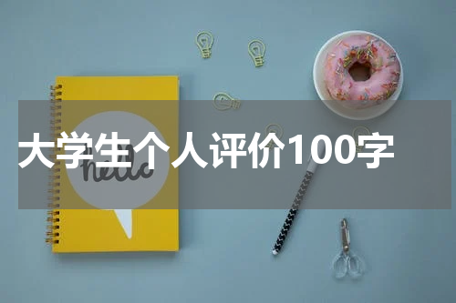 大学生个人评价100字