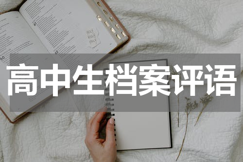 高中生档案评语