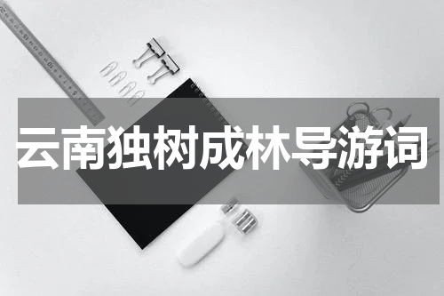 云南独树成林导游词