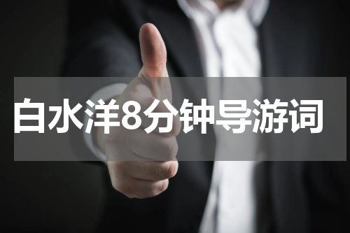 白水洋8分钟导游词