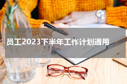 员工2023下半年工作计划通用