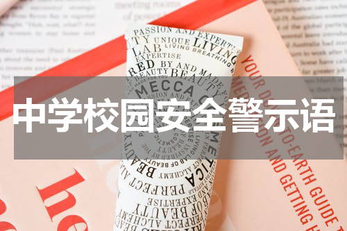 中学校园安全警示语