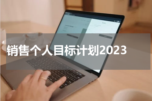 销售个人目标计划2023