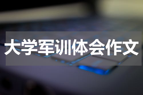 大学军训体会作文