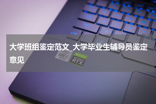 大学班组鉴定范文_大学毕业生辅导员鉴定意见
