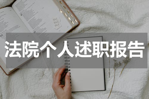 法院个人述职报告