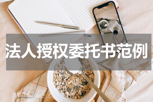 法人授权委托书范例