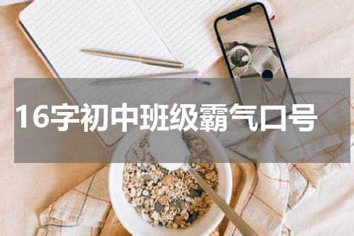 16字初中班级霸气口号