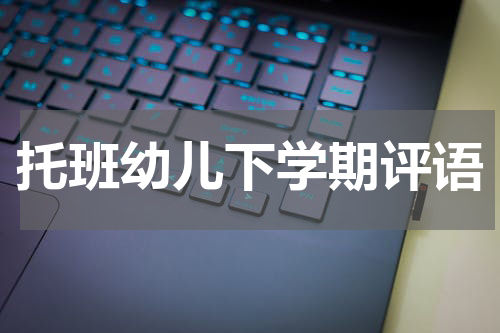 托班幼儿下学期评语