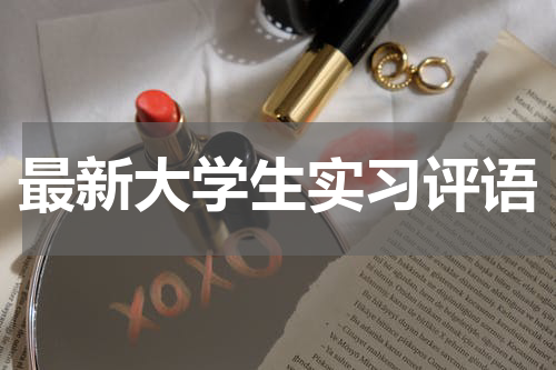 最新大学生实习评语