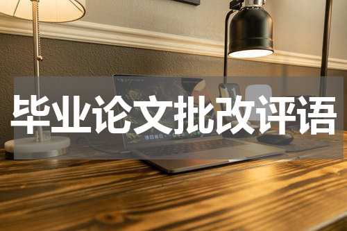 毕业论文批改评语